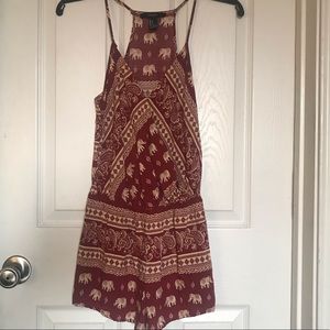 Red romper spaghetti straps